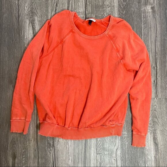 2/$30 Universal Thread Orange Distressed Sweatshirt - Picture 3 of 7